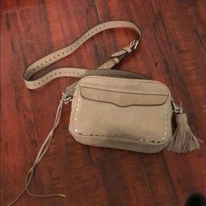 Rebecca Minkoff Cream/light brown camera hand bag